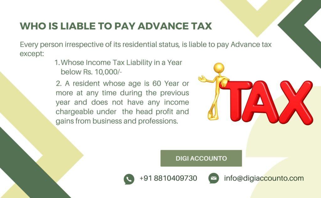 How to deposit advance tax