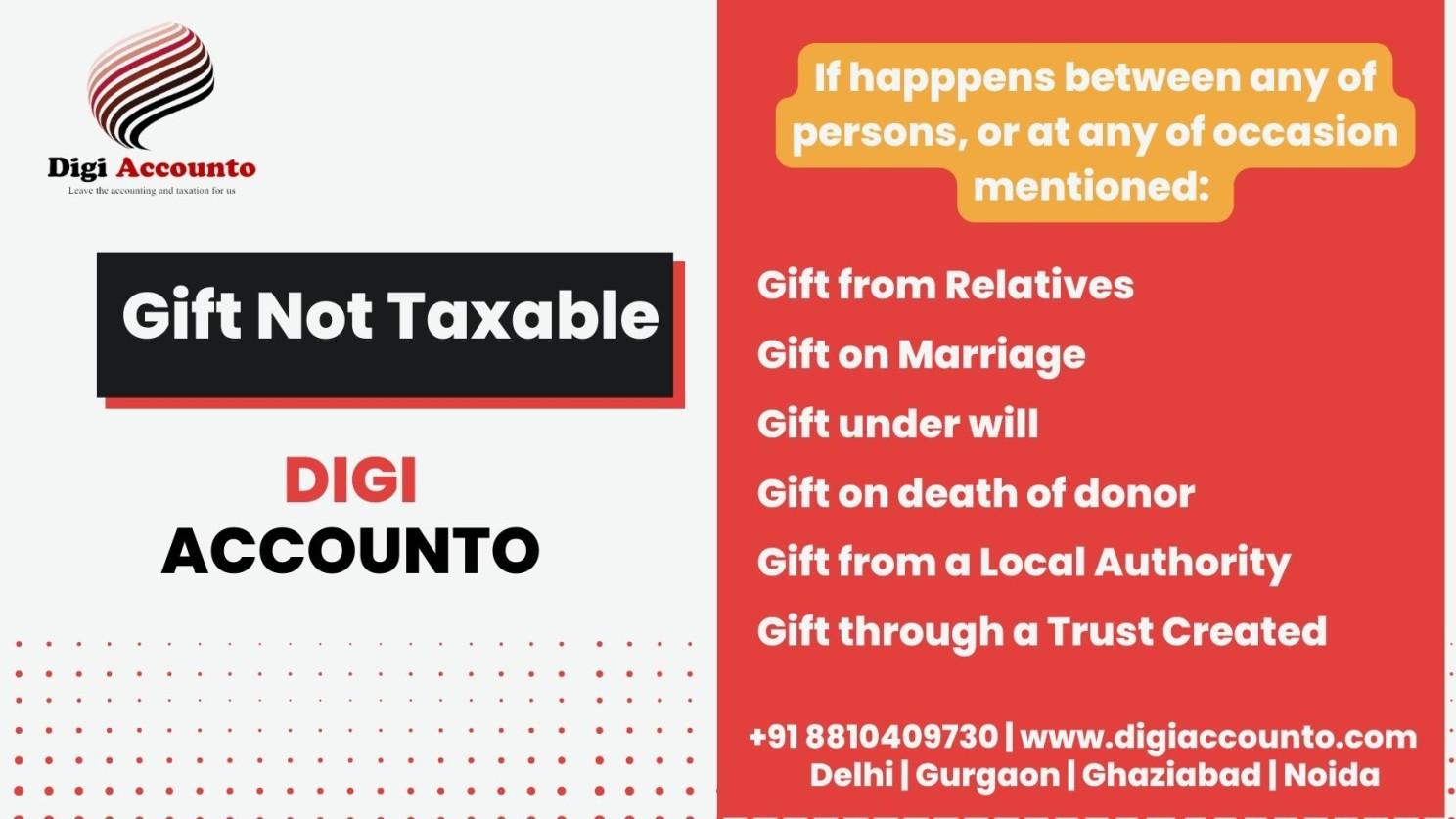 Income Tax Return Filing - Alritz Consultancy - These are the situations  where money without consideration, i.e., monetary gift received by an  individual or HUF is not charged to tax | Facebook