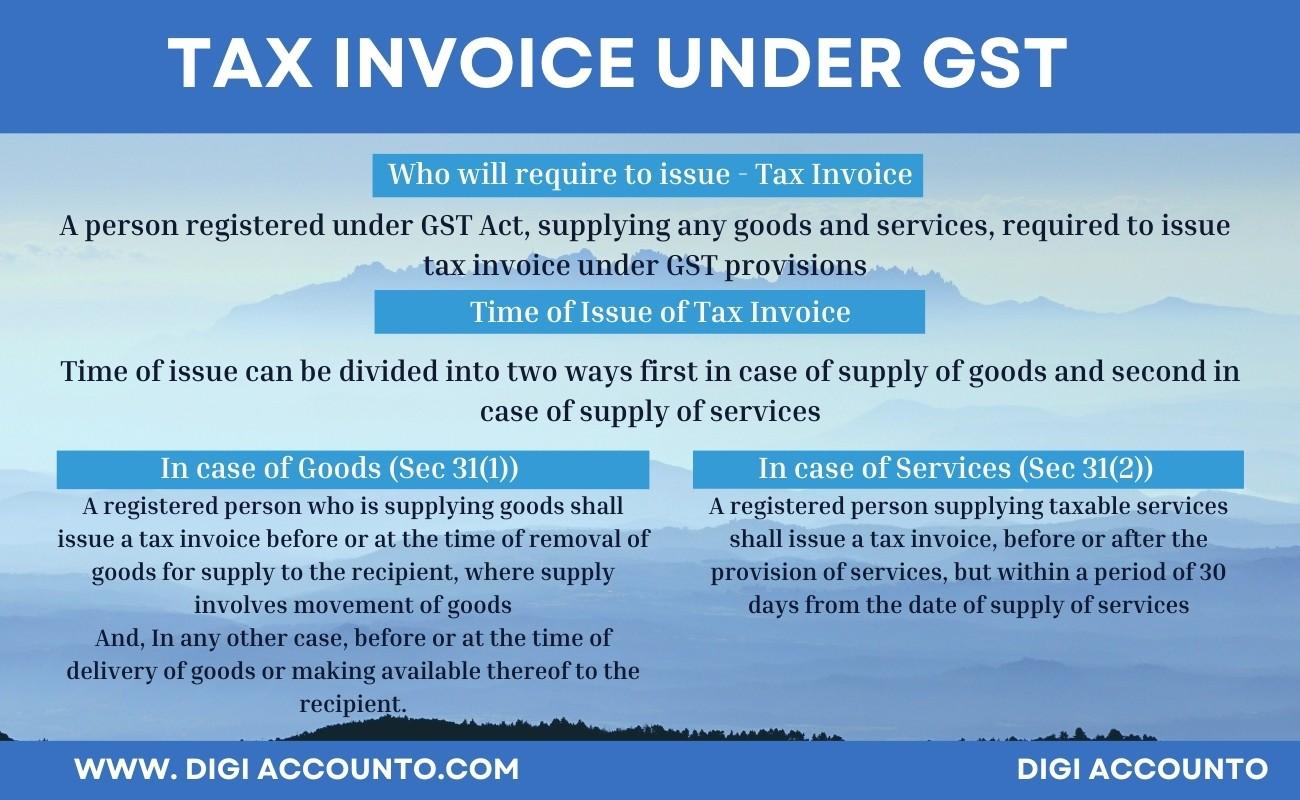 Tax Invoice Under GST